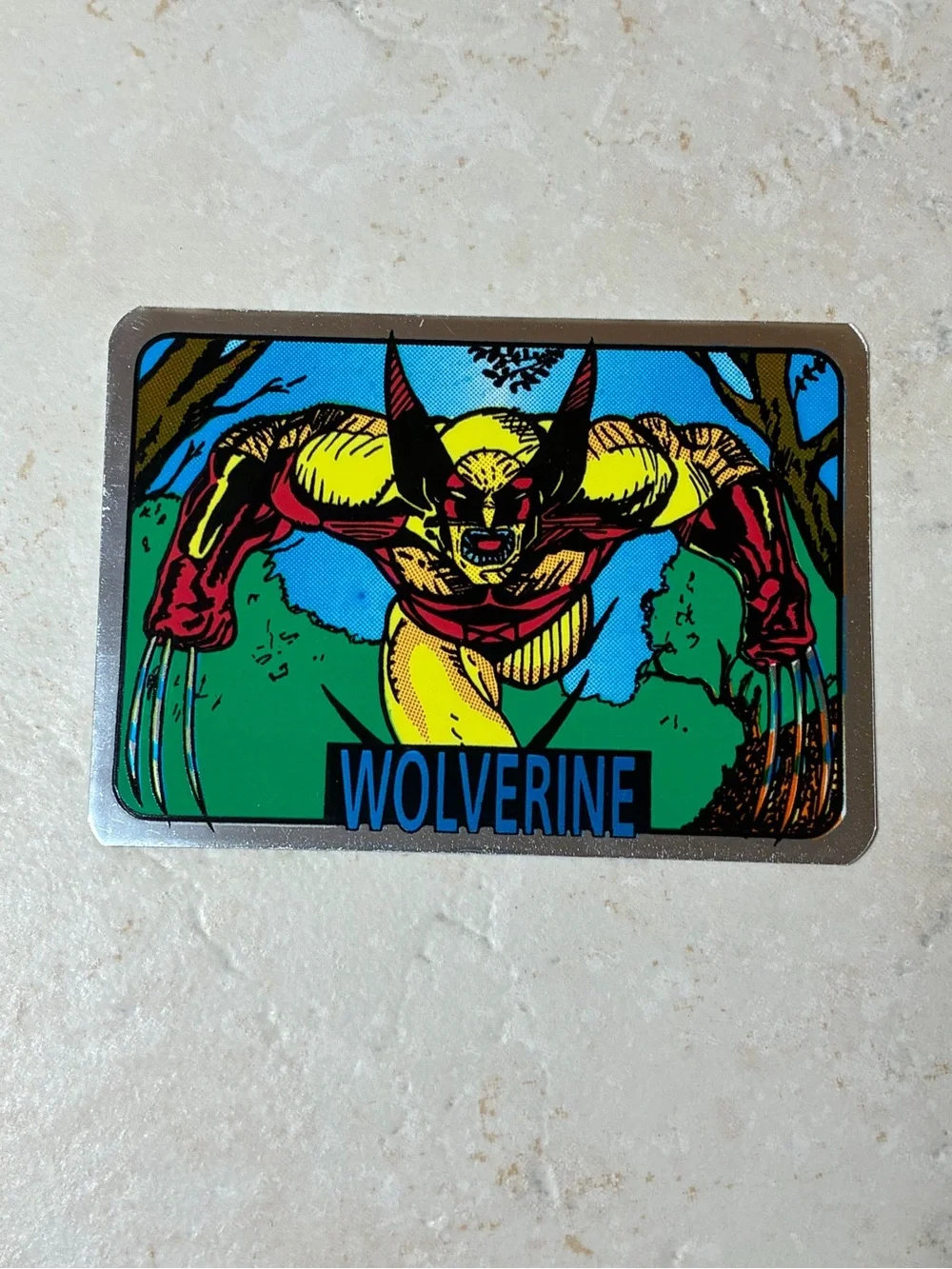 2 Marvel Vending Machine Foil Stickers (Wolverine & Sabretooth)